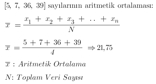Aritmetik Ortalama