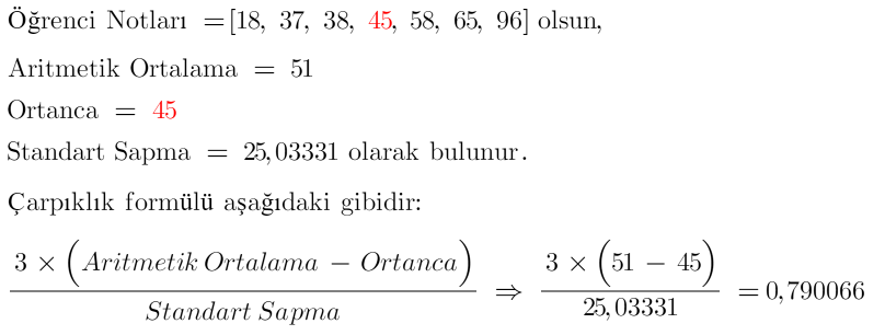 Skewness(Çarpıklık)