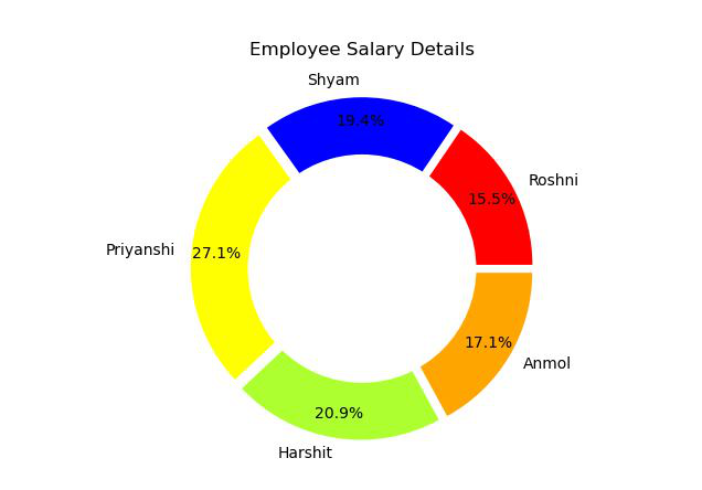 Python Donut Chart Çizimi