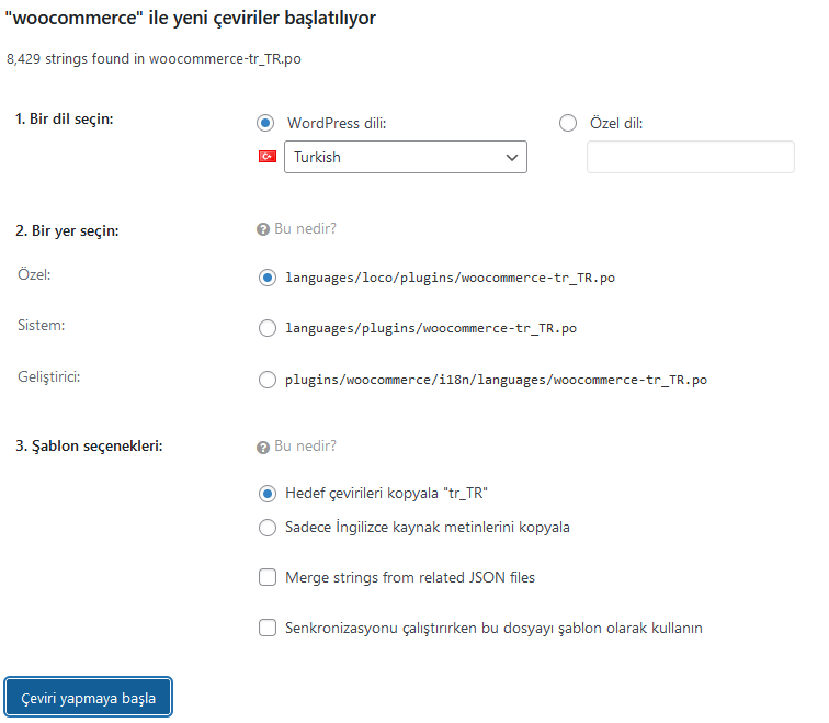 WooCommerce Türkçeleştirme Nasıl Yapılır? 