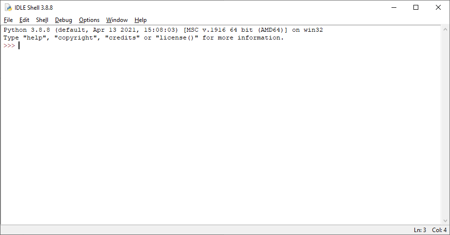 Python IDLE