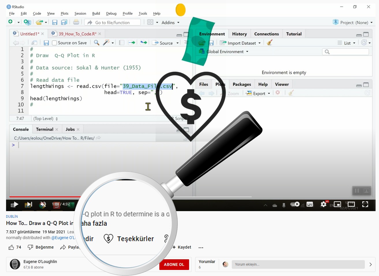 Youtube Teşekkürler Butonu