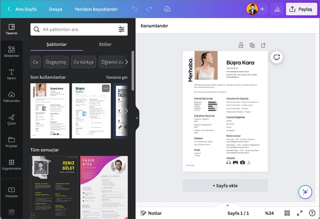 Ücretsiz CV Yapan Site