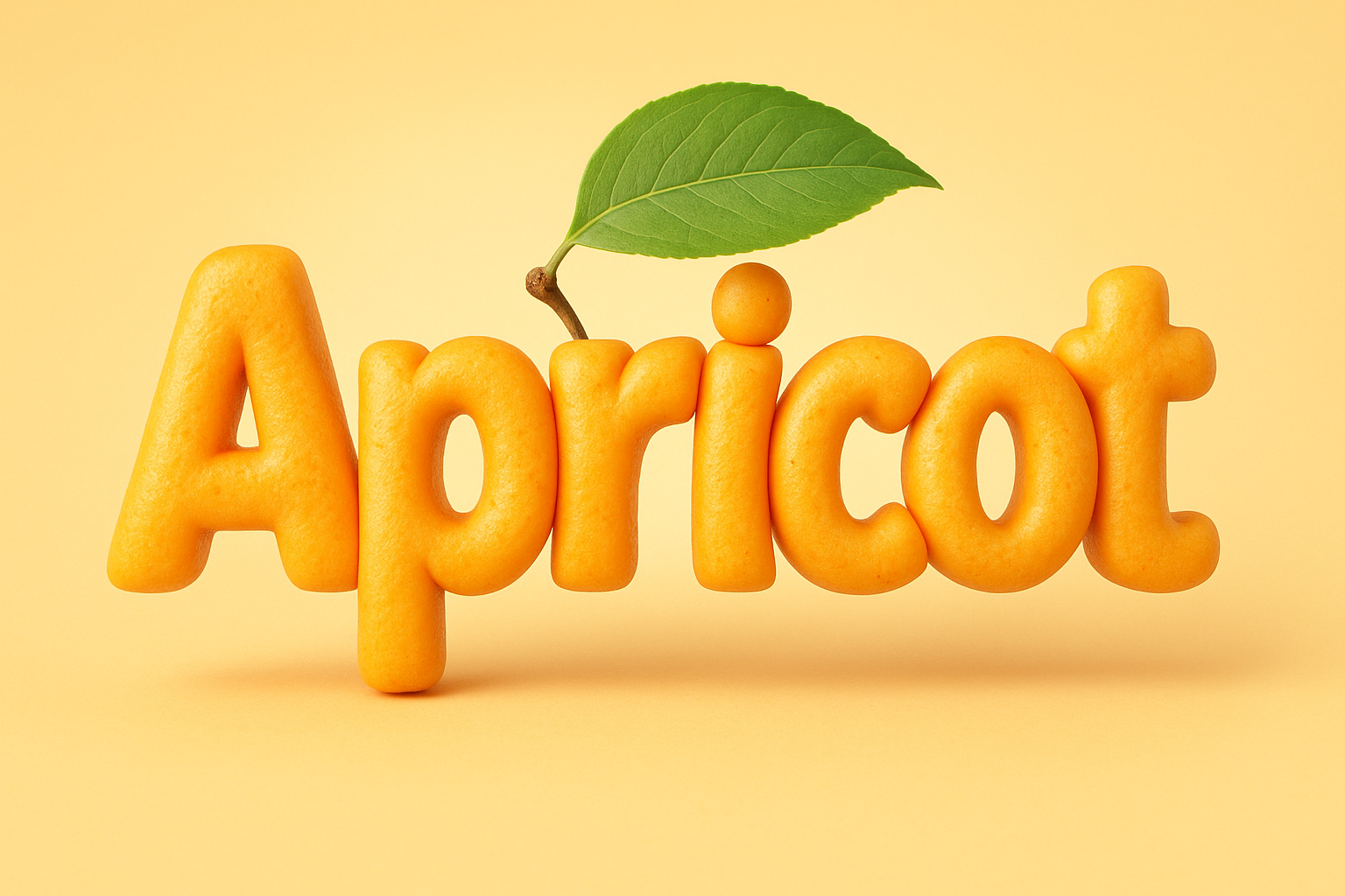 Create a high-resolution, photorealistic image of the word Fruit Name